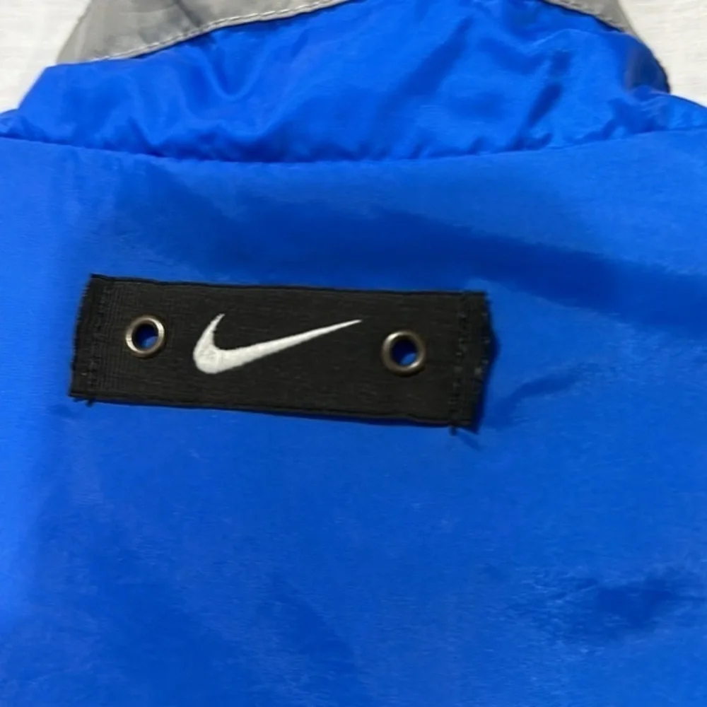Vintage 90s Nike Blue Rain Jacket Windbreaker Zip Up RN56323 CA05553 Youth 14/16